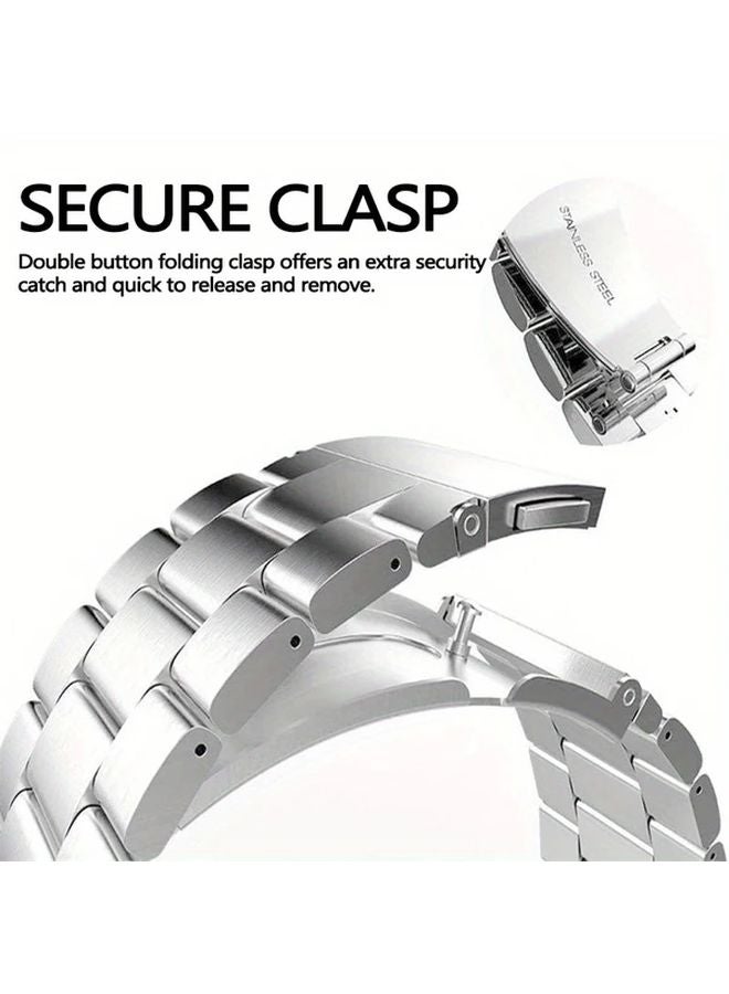Black Stainless Steel Watch Band Quick Release For Galaxy Watch 7 40mm - Image 5